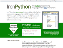 Tablet Screenshot of ironpython.net